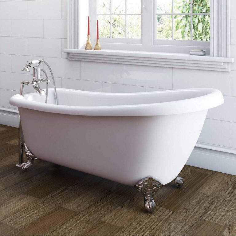 Orchard Winchester slipper freestanding bath with chrome claw feet